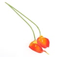 thumbnail image 7 of LABSERRON 10Pcs Real Touch Flower Bouquets Orange for Bridal Wedding Decor Decoration 35Cm, 7 of 7