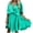 Green, variant on Women Dress Spring Solid Short Sleeve V-neck Pullover Dress Plus Size $10