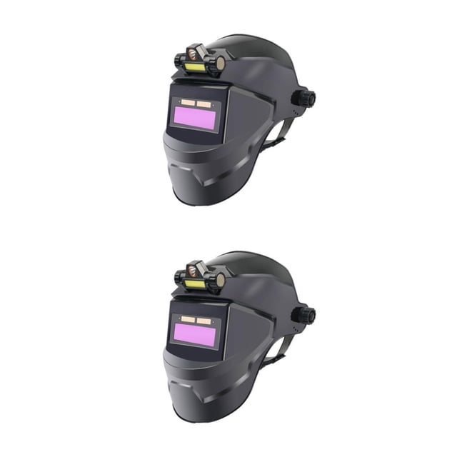 QualitChoice Welding Masks Advanced Dimming Technology For Enhanced Safety Dimming Welding Masks Welding Helmet 2+light+10protectors 2Set