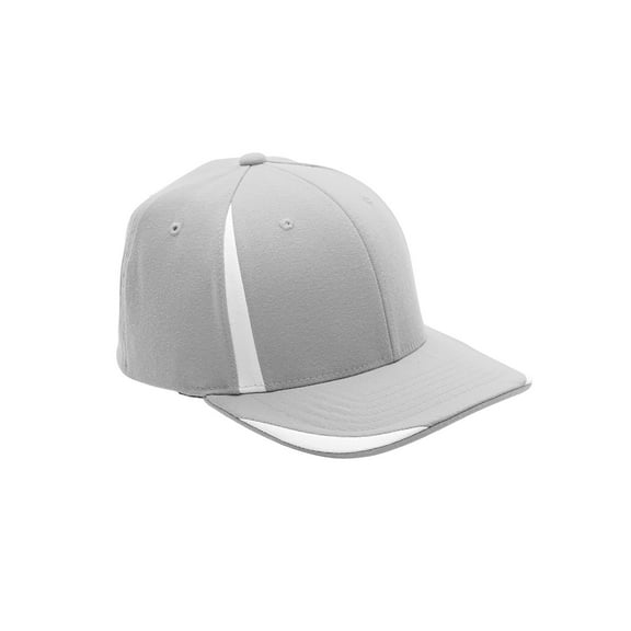 Team 365 ATB102 By Flexfit Adult Pro-Formance Front Sweep Cap - Sportsilver White