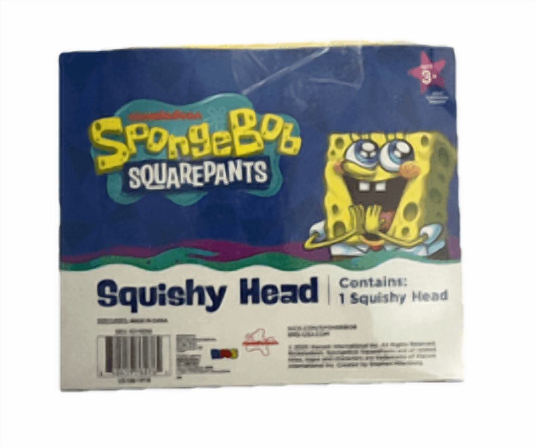 SpongeBob SquarePants Squishy Head Figurine 4in Height