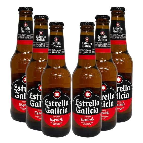 Six Pack Cerveza Estrella Galicia Especial 330 ml Cerveza