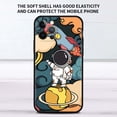 thumbnail image 1 of Funda bonita de astronauta estrella para Apple iPhone 11 13 12 14 Pro 7 XR X XS Max 8 6 6S Plus 5 5S SE 2020 13Pro, funda negra para teléfono, Capa 14 Tan Jianjun unisex, 1 of 2