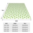 thumbnail image 3 of Honeii Green Avocado Print Fleece Blanket - Throw Blanket for Bed, Sofa, Couch, Camping, and Travel , Microplush Ultra Soft Warm Blanket-60"x50", 3 of 7