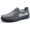 Gray, variant on Men's Slip-On Mesh Loafers - Breathable Comfortable Minimalist Shoes, All-Season Solid Color Fabric Upper with PVC Sole, Round Toe Daily Shoes Suitable for Casual Wear, Work, and Travel