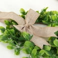 thumbnail image 5 of Dalrosia 2PCS Christmas Kitchen Cabinet Wreaths Decorative Boxwood Wreaths with Ribbon Artificial Greenery Wreath Small Farmhouse Wreaths for Kitchen, 5 of 5