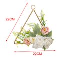 thumbnail image 2 of Regalos de boda con flores artificiales de hierro forjado para la decoración del fondo de la boda 22x22cm, 2 of 9