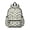Dinosaur and Silhouette Off White Pattern, variant on Black Cartoon Dinosaurs Rawr Pattern Cute School Backpack with Padded Back and Adjustable Shoulder Straps 13.4"x11"x4.7"