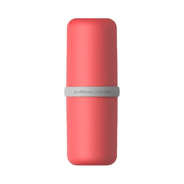 Moyic Juego de tazas de viaje organizador portátil para cepillos de dientes Almacenamiento y organización del hogar Rojo