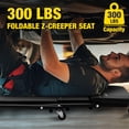 thumbnail image 5 of Nilight 36" Z Creeper - 2-in-1 Folding Rolling Mechanic Seat, 36 inches Adjustable Lay-Down or Sit Garage Chair, 300 lbs Capacity, Grey Black, 5 of 8