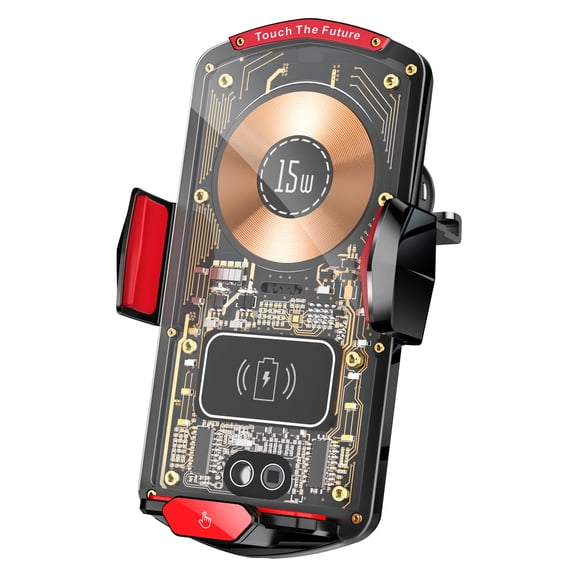 Universal 66W Fast Wireless Car Charger  Automatic Clamping Induction Phone Holder with Navigation Support Frame, Super Fast Charging Car Mount