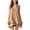 Khaki, variant on YuXingFu formal Dresses for Women Mini V-Neck Plus Size Womens Dress Sleeveless for Home Casual Summer Black S
