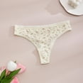thumbnail image 2 of GEWSEY Women's Triple Twist Mesh G Thong Bowknot Panties (Light Pink, XL), 2 of 5