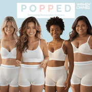 Popped Disposable Postpartum Underwear, Seamless High-Waist Brief, One Size Fits Most (28-48)
