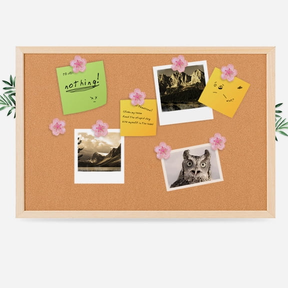 LOLIPPYY 20Pcs Decorative Pink Thumb Tacks for Cork Board Bulletin Board and Office Use