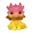 thumbnail image 2 of Weloille 3D Printed Little Dragon Figurine 1Pc, Creative Mini Animal Statue, Smooth Hand Painted Decorative Ornament, Cute Desktop Decor for Home Office Shelf Bedroom Living Room, 2 of 5