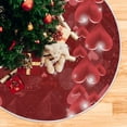 thumbnail image 5 of FMSHPON Valentine's Day Hearts Xmas Christmas Tree Skirt Stand Mat for Holiday Party Decoration Indoor Outdoor 36 inches, 5 of 6