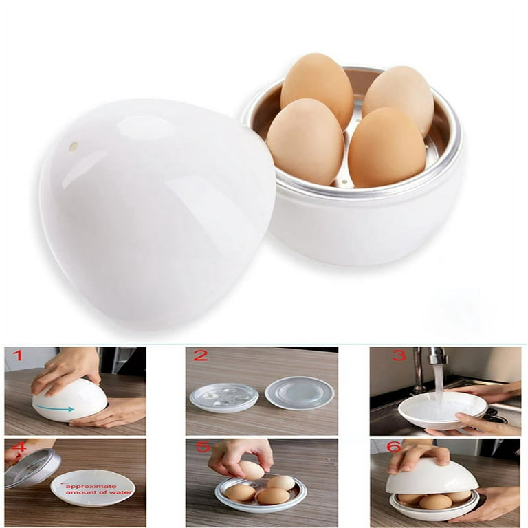 Microwave Heating Kitchen Tool Round Egg Steamer Cooking Mold Cooking Egg  Tool Portable Kitchen Gadget