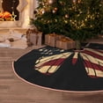 thumbnail image 5 of Sikiie Patriotic USA Butterfly Art Christmas Tree Skirt, Christmas Tree Decorations, Christmas Decor, Tree Mat Decoration(30-48IN)-36", 5 of 6