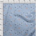 thumbnail image 2 of oneOone Silk Tabby Fabric Bird & Palm Tree Printed Craft Fabric BTY 42 Inch Wide, 2 of 4