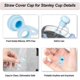 thumbnail image 4 of 2025 6Pcs Straw Topper Cap, 0.4in 10mm Soft Silicone Straw Covers for for Stanley Tumbler 40-20 oz, Dust-Proof and Leak-Proof Reusable Drinking Straw, 4 of 5