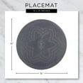 thumbnail image 2 of DII Light Gray Floral Woven Round Placemat (Set of 6), 2 of 10