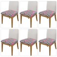 thumbnail image 2 of Gaeub Flamingos Square Chair Seat Covers, Stretch Fitted Printed Chair Seat Cushion Cover for Kitchen, Office - One Size, 2 of 9