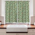 thumbnail image 2 of Ambesonne Pine Cone Kitchen Curtains, Spring Season Plant Leaf, 55"x45", Umber Camel Reseda Green, 2 of 3