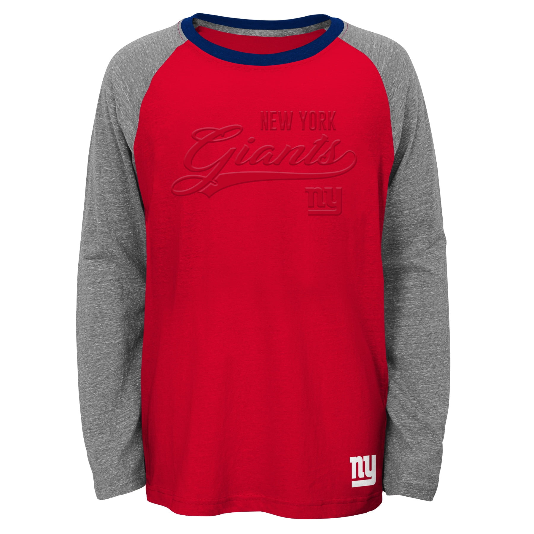 Youth Red New York Giants Long Sleeve 