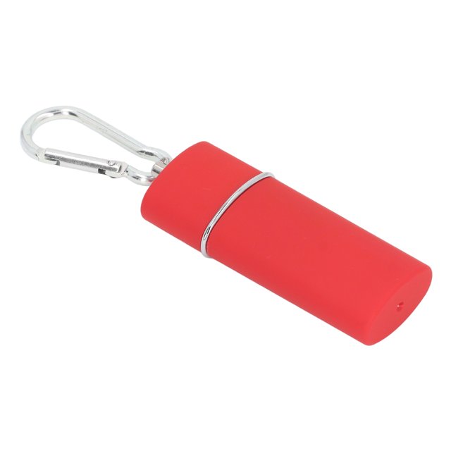 Portable Mini Ashtray Keychain, Sealing Performance Mini Portable Pocket Ashtray Zinc Alloy Easy To Clean for for Outdoor Black,Red,Gold,Pink,Silver