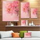 Fleurs de Pivoine sur Fond Rose - Toile Florale Art Imprimer – image 3 sur 4