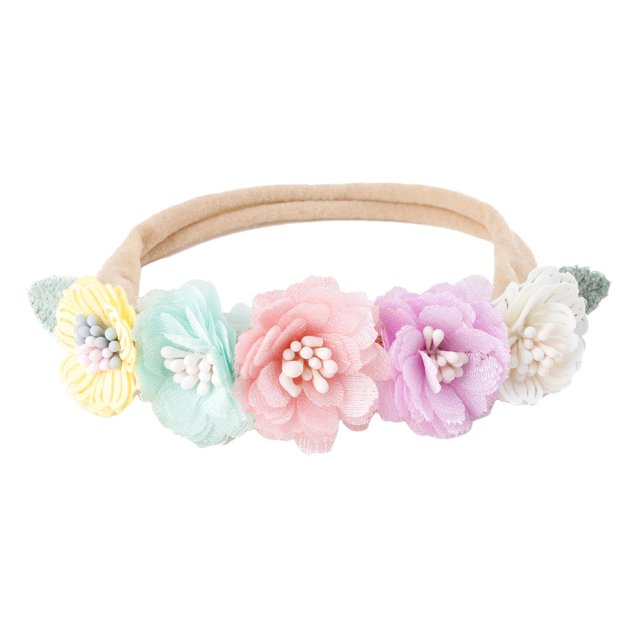 Bebé Niña Diadema Sombreros Accesorios para Cabeza de recién nacido Flor Niño Diadema Banda para el cabello para Navidad Fotografía familiar Estilo C Macarena Diademas florales