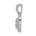thumbnail image 2 of Real 14kt White Gold 1/2ct. Diamond Princess Square Cluster Pendant; for Adults and Teens; for Women and Men, 2 of 4