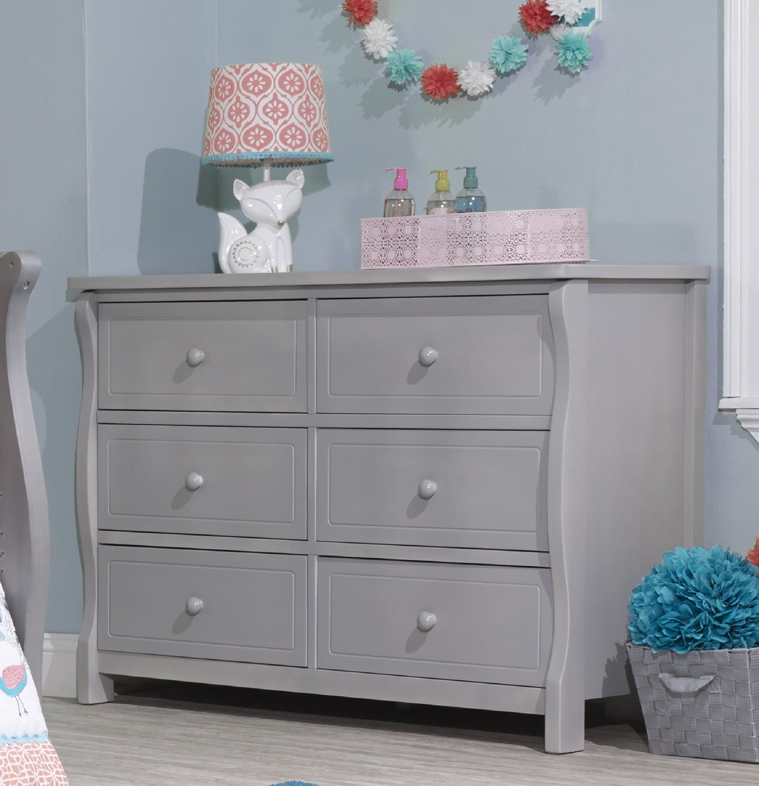 Sorelle Princeton Elite Double Dresser - Weathered Gray