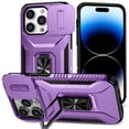 thumbnail image 1 of Funda para GANGXUN iPhone 14 Pro Max - Soporte metálico, Función magnética, Morado, 1 of 5