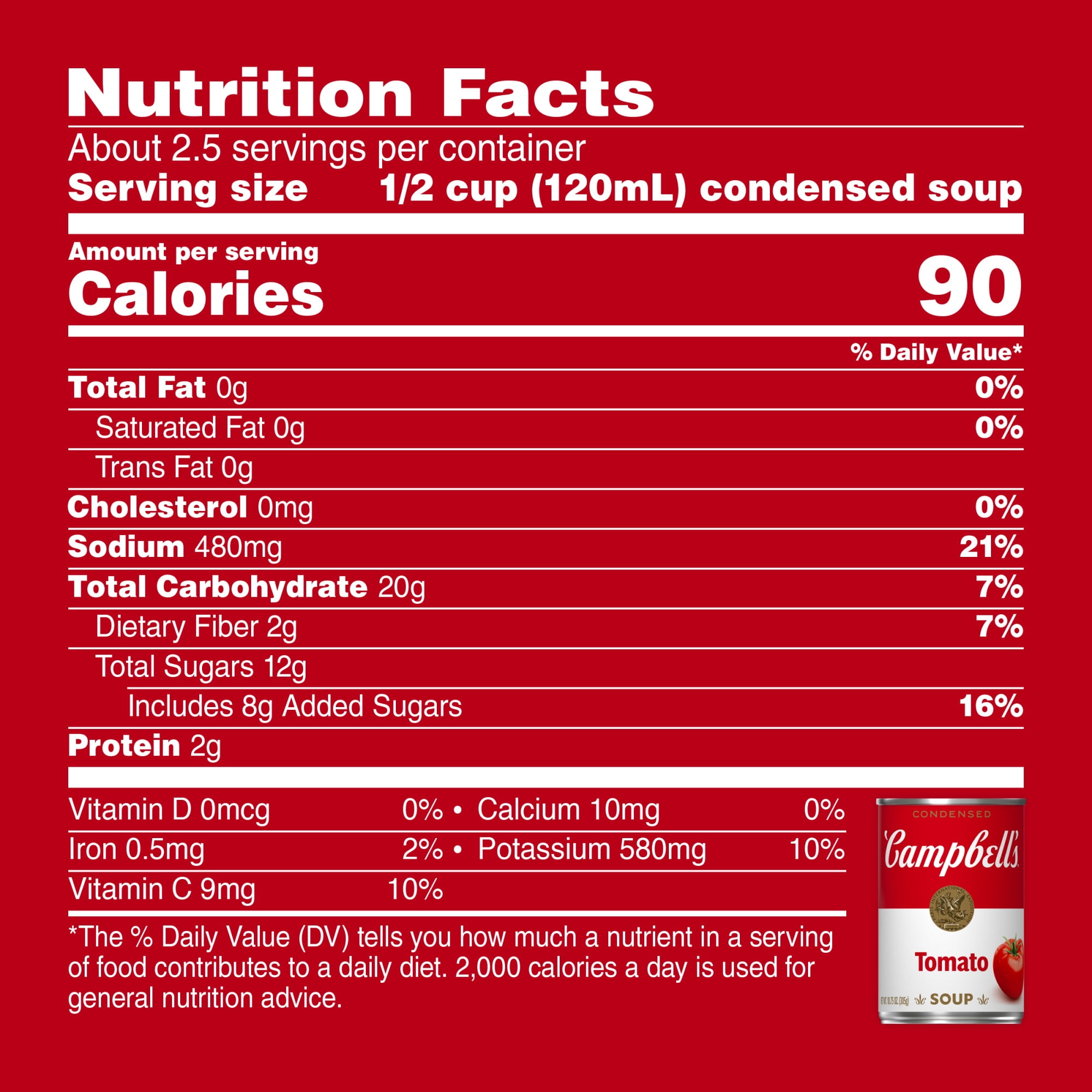 Campbell's tomato 2024 soup ingredients