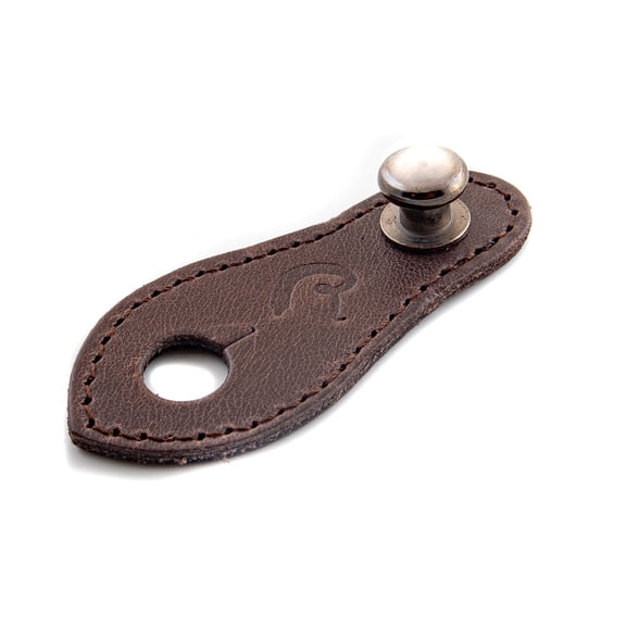 RightOn! Straps End Pin Jack Straplink -Securely Attach Your Guitar Strap - Brown