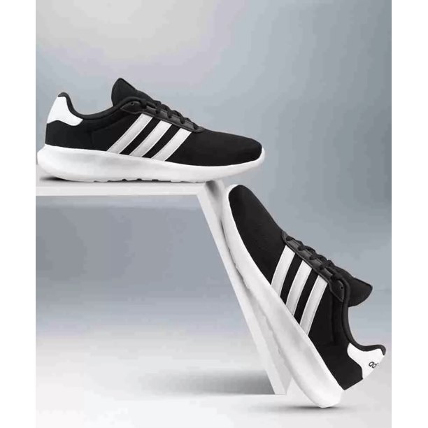 Men's US 9.5 Ad-id-as Lite Racer 3.0 - Navy And White - Clean Classic Style Shoe