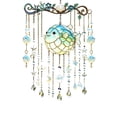 thumbnail image 2 of SLYNSHome Sea Themed Fish Wind Chime, 11.8 Inch Colorful Acrylic Suncatcher, Hanging Crystal Reflector for Window Yard, Outdoor Porch Balcony Decor, Beach Lover Gift, 2 of 6