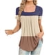 thumbnail image 1 of Blusa suelta de manga corta con cuello en V informal estampada a la moda para mujer OAVQHLG3B Store lin121212, 1 of 4
