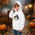 thumbnail image 5 of DJDLJWCJ Teen Girls Halloween Hoodie Loose Fit Long Sleeve Pullover Stretch Soft Casual Tops White Size 13, 5 of 10