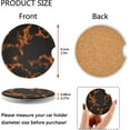 thumbnail image 3 of GZHJMY Car Coasters 2 Pcs Magma Texture Ceramic Drink Coaster for Cup Holder Cup Coasters, 3 of 6