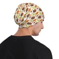 thumbnail image 5 of Naloa Thanksgiving Turkey Soft Beanie Hat, Knit Beanie Daily Beanie in Fine Knit for Women Men Winter Travel, Outdoor, 5 of 7