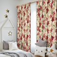 thumbnail image 5 of Blackout Kids Curtains,Multicolor Christmas Floral Pattern Childrens Insulated Curtains Set Of 2,Bedroom Essentials,Toddler Room Decor 52"x84", 5 of 5