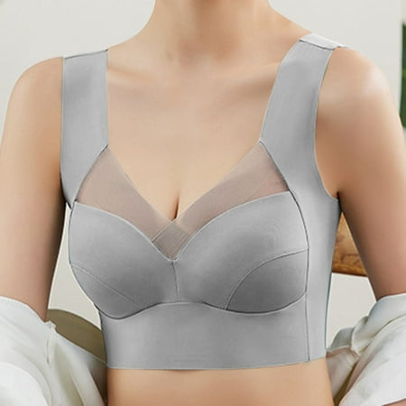 Baodmurt Bras for Women Lounge & Sleep Bralette Lingerie  Underwear  Grey 34ABC