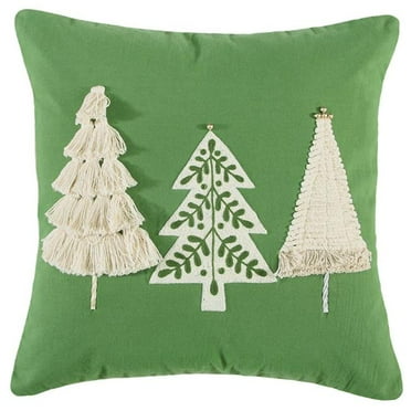 Nourison Christmas Beaded Noel Green Throw Pillow - Walmart.com