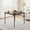black, variant on Kselythan Folding Card Table,33.6" Metal Folding Table With PU Soft Cushion,Portable Square Dining Table For Living Room Office Camping Backyard Patio Balcony (No Chair)
