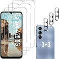 thumbnail image 1 of ccwonima [3+3 Pack] Galaxy A25 5G Screen Protector + Camera Lens Protector, 9H Hardness, Anti Scratch, Easy Installation, Bubble Free, HD Tempered Glass for Samsung Galaxy A25 5G, 1 of 1