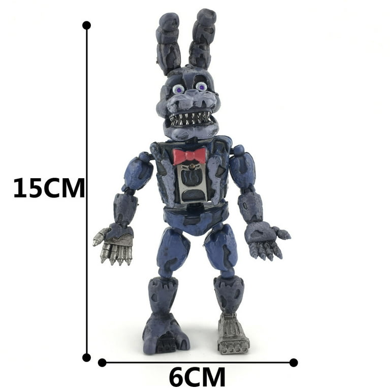 5pcs / Set Five Nights at Freddy's Game Fnaf Figure Funtime Freddy Foxy Sister Location Lightening Movable Action Figures Gift Toys, Size: 15