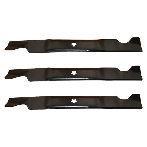 RAParts Three (3) High Lift Mower Blades Fits Husqvarna Riding Mower with 46" Deck Replaces 532405380